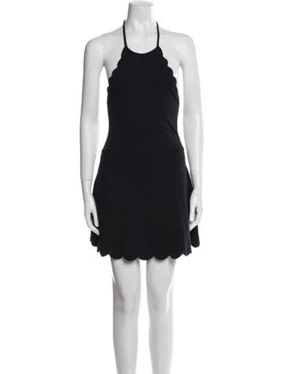 Pre-owned Marysia Scalloped Accent One-piece In Black