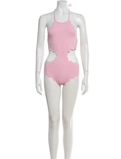 Pre-owned Marysia Scalloped Accent One-piece W/ Tags In Pink