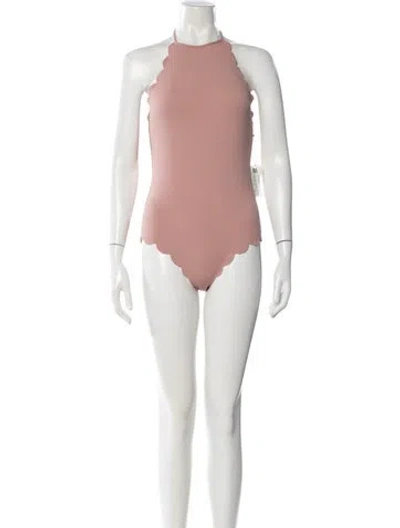 Pre-owned Marysia Scalloped Accent One-piece W/ Tags In Pink