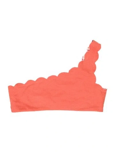 Pre-owned Marysia Scalloped Accent Top W/ Tags In Orange