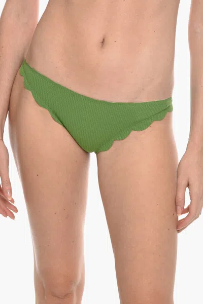 Marysia Scalloped Edges Broadway Bikini Bottom L Standard Size In Green