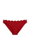 Marysia 물결 텍스처 비키니 브리프 In Red