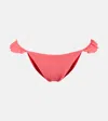 Marysia Seraphine Ruffled Bikini Bottoms In Pink