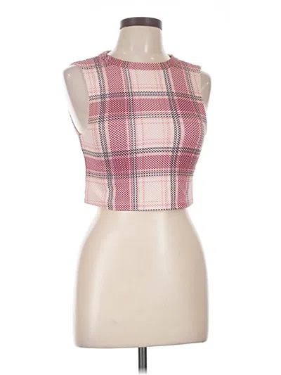Pre-owned Marysia Sleeveless Top Pink Halter Neckline Tops