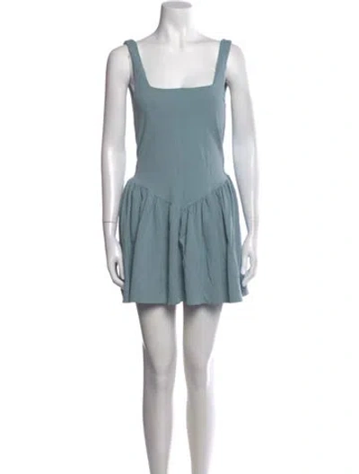 Pre-owned Marysia Sport Square Neckline Romper In Blue