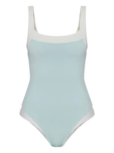 Marysia Square-neck Swimsuit In Blue