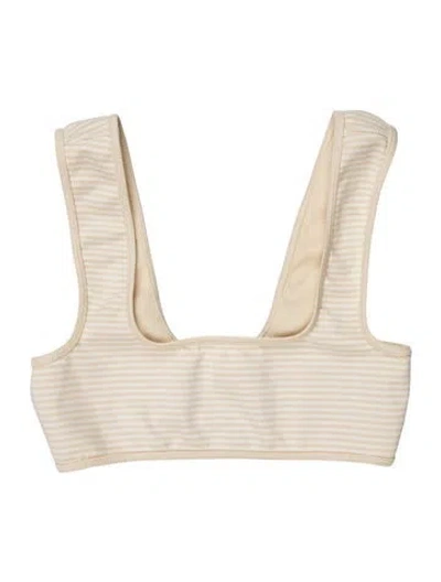 Pre-owned Marysia Striped Top W/ Tags In Neutral