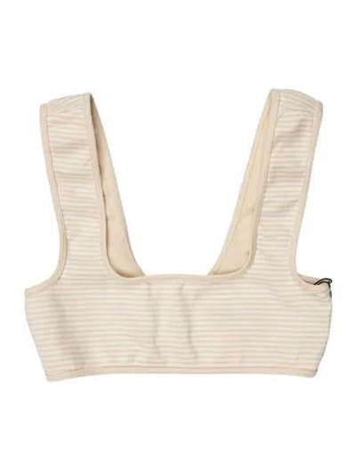 Pre-owned Marysia Striped Top W/ Tags In Neutral
