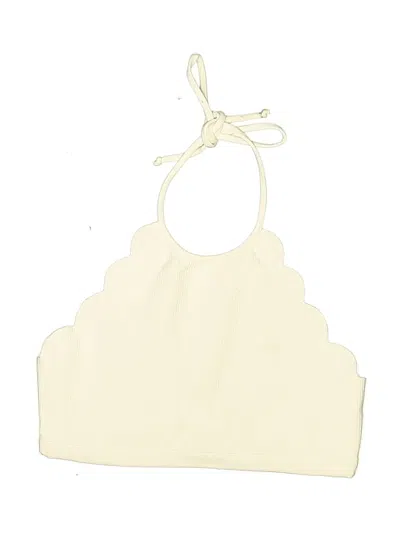 Pre-owned Marysia Swimsuit Top Ivory Swimwear