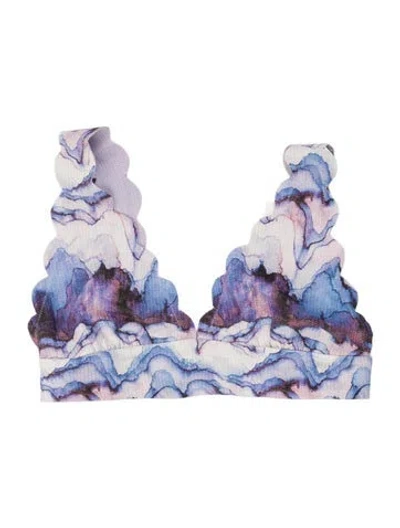 Pre-owned Marysia Tie-dye Print Top In Multicolor