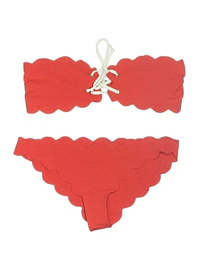 Pre-owned Marysia Two Piece Swimsuit In Red