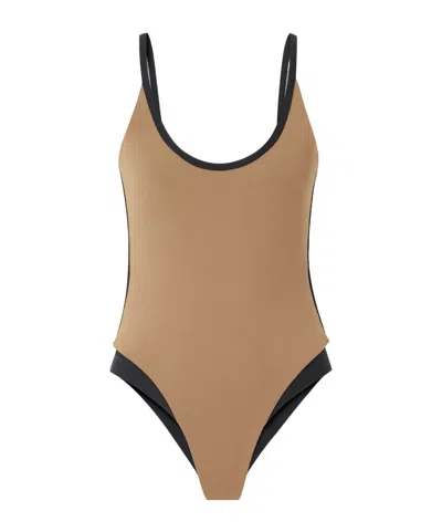 Marysia Two-tone One-piece Swimsuit In Brown