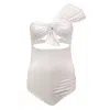 Marysia Venice Maillot Silver In White