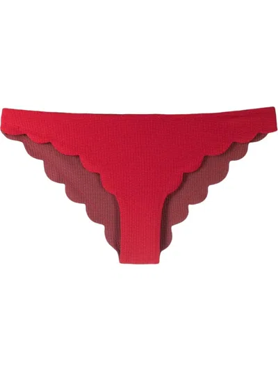 Marysia Wide Santa Clara Bikini Bottom In Red