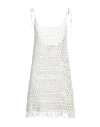Marysia Woman Mini Dress Ivory Size L Cotton In White