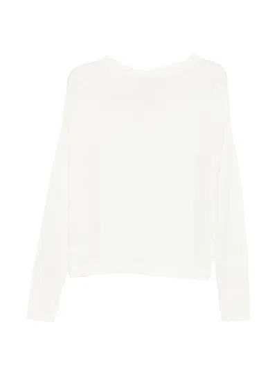 Ma'ry'ya Bow-detail Wool Sweater In White