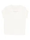 Ma'ry'ya Buttoned Knitted Top In White