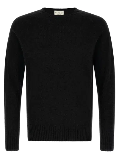 Ma'ry'ya Cashmere And Virgin Wool Crew-neck Sweater In Black
