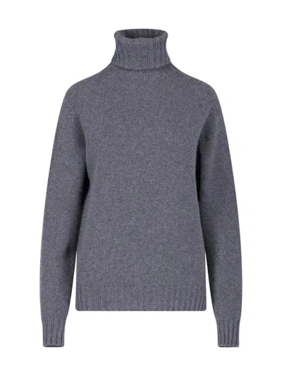Ma'ry'ya Cashmere And Virgin Wool Sweater In Gray
