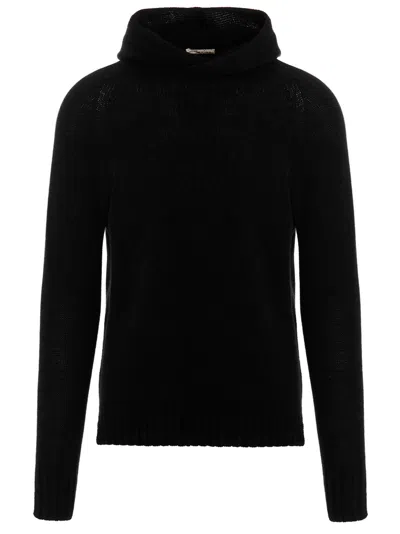 Ma'ry'ya Cashmere Blend Wool Hoodie In Black