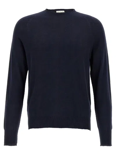 Ma'ry'ya Cashmere Cotton Sweater In Navy