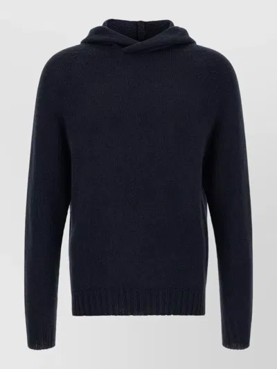 Ma'ry'ya Cashmere Hooded Sweater In Blue