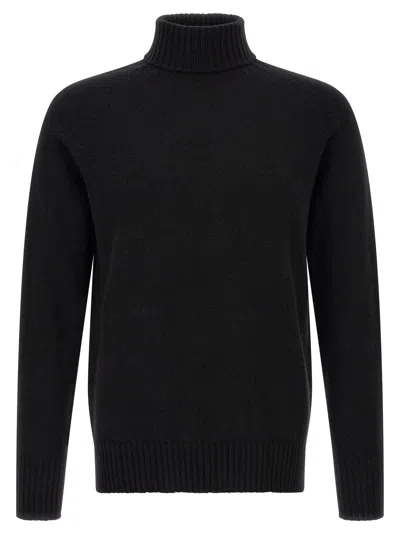 Ma'ry'ya Cashmere-wool Turtleneck Sweater In Black
