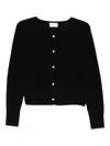 Ma'ry'ya Crew-neck Cardigan In Black