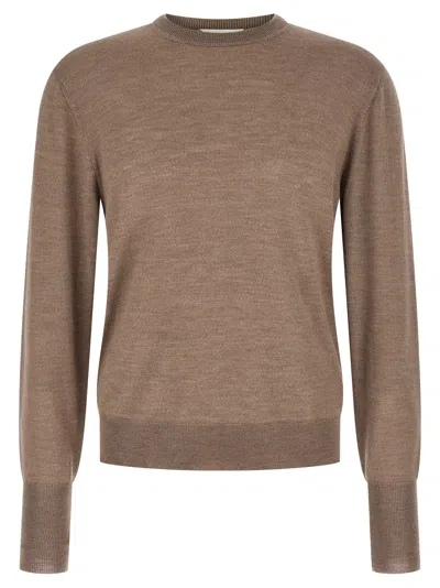 Ma'ry'ya Crew-neck Sweater In Brown