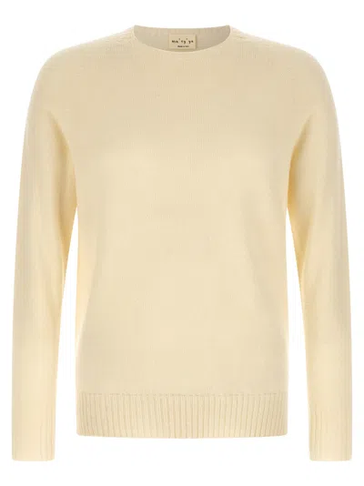 Ma'ry'ya Raglan-sleeve Slit-hem Sweater In Yellow