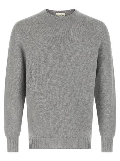 Ma'ry'ya Grey Wool Sweater In Gray