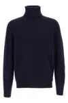 Ma'ry'ya High Neck Sweater In Blue