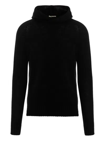 MA'RY'YA HOODED SIDE-SPLIT SWEATER