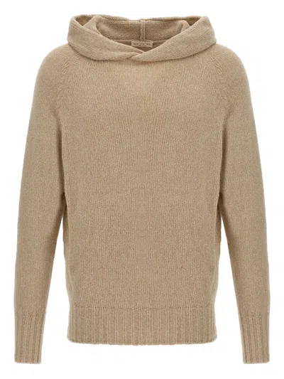 MA'RY'YA HOODED SIDE-SPLIT SWEATER