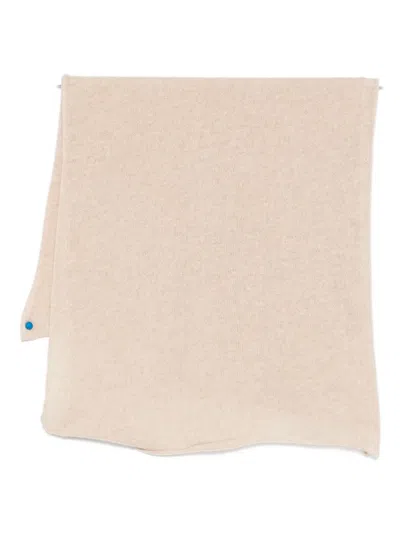 Ma'ry'ya Logo-patch Scarf In Neutral
