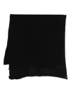 Ma'ry'ya Logo-patch Scarf In Black