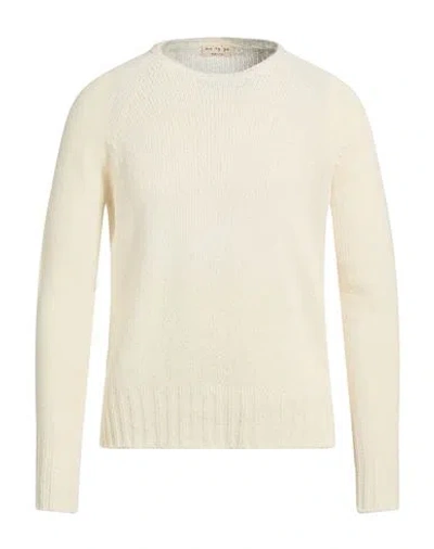 Ma'ry'ya Man Sweater Ivory Size S Cotton, Polyamide In Neutral