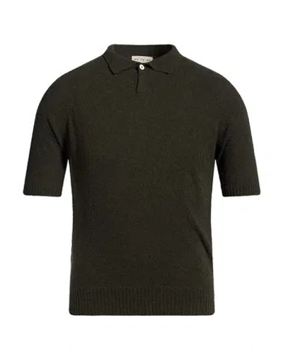 Ma'ry'ya Man Sweater Military Green Size S Cotton, Polyamide