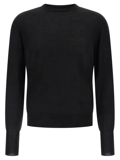 Ma'ry'ya Merino, Silk And Cashmere Blend Sweater In Black
