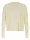 Ma'ry'ya Wool Sweater With Relaxed Fit And Chest Pocket In Neutral