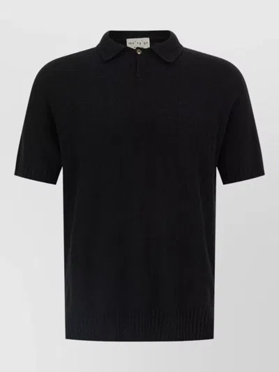Ma'ry'ya Short-sleeve Polo Shirt In Black