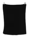 Ma'ry'ya Ribbed Neck Warmer In Black
