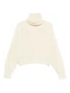 Ma'ry'ya Roll-neck Sweater In Brown