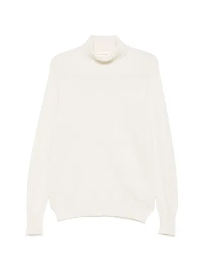Ma'ry'ya Roll-neck Sweater In White
