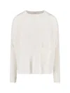 Ma'ry'ya Virgin Wool And Cashmere Sweater In White