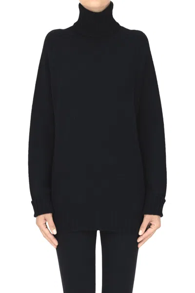 Ma'ry'ya Turtleneck Pullover In Black