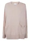 Ma'ry'ya Two-pocket Sweater In Pink
