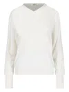 Ma'ry'ya V-neck Sweater In White