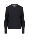 Ma'ry'ya Virgin Wool And Silk Blend Sweater In Blue