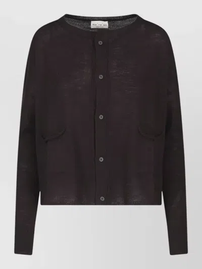 Ma'ry'ya Virgin Wool Crewneck Sweater In Brown